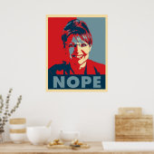 Sarah Palin "NOPE" poster (Keuken)