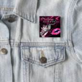 Sarah Palin Pink Lip Button (In situ)