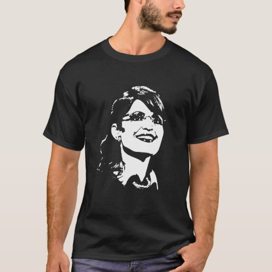 Sarah Palin portret T-shirt (Voorkant)