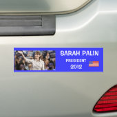 SARAH PALIN, PRESIDENT, 2012 BUMPERSTICKER (Op auto)