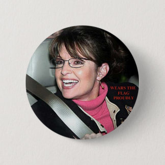 sarah_palin ritse vlag voor pin ronde button 5,7 cm
