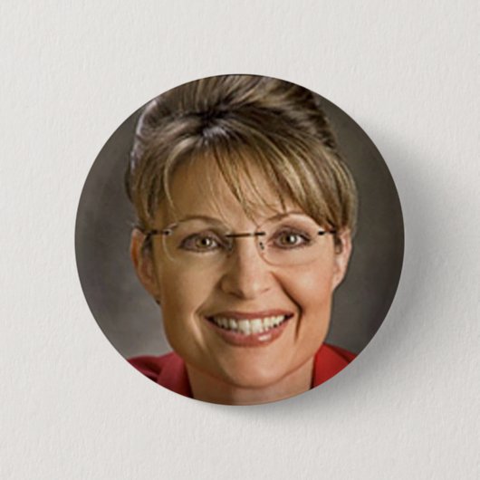 SARAH PALIN RONDE BUTTON 5,7 CM (Voorkant)