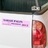 SARAH PALIN VOOR PRESIDENT 2012 BUMPERSTICKER (Op Truck)
