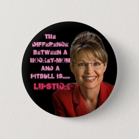 Sarah Palin, VP's lippenstift Ronde Button 5,7 Cm (Voorkant)