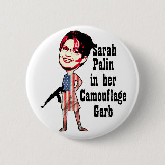 Sarah Palin's Camouflage Ronde Button 5,7 Cm
