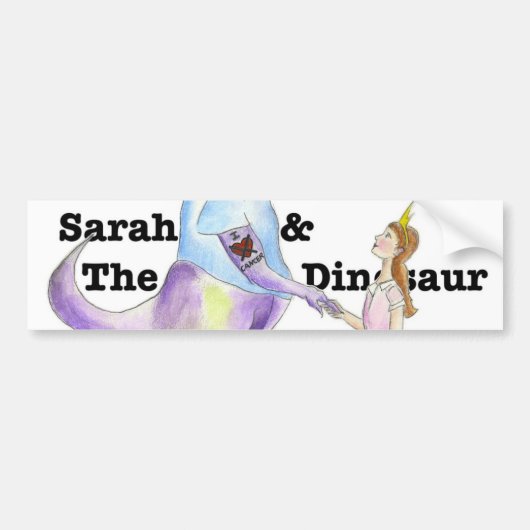 Sarah & The Dinosaur Bumpersticker (Voorkant)