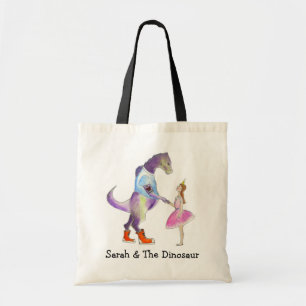 Sarah & The Dinosaur Canvas tas