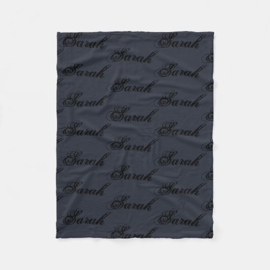 Sarah van Orphan Black, rustisch scriptpatroon Fleece Deken (Voorkant)