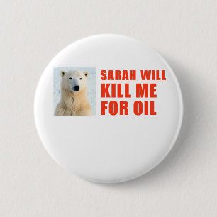Sarah zal me vermoorden voor olie ronde button 5,7 cm