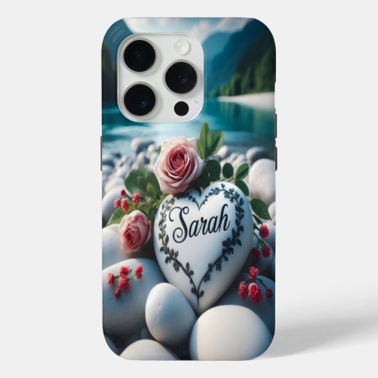 Sarah's hart bij de rivier Case-Mate iPhone case (Achterkant)