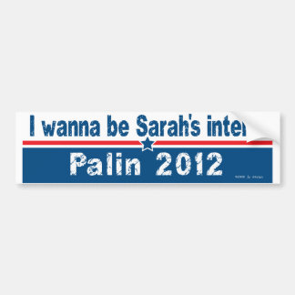 sarahs stagiaire bumpersticker