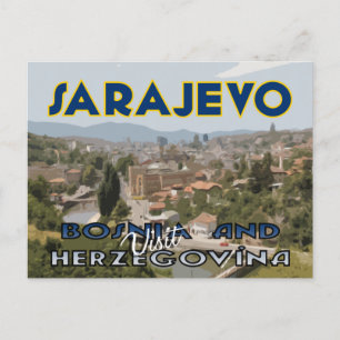 Sarajevo, Bezoek Bosnië en Herzegovina Briefkaart