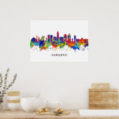 Sarajevo Bosnië en Herzegovina Skyline Poster (Keuken)
