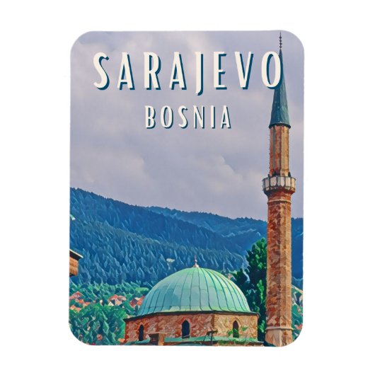Sarajevo, de historische stad van Bosnië en Herzeg Magneet (Verticaal)