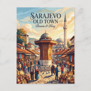 Sarajevo Oude Stad Bosnië & Herz. Briefkaart