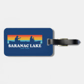 Saranac Lake New York Canoe Bagagelabel (Achterkant horizontaal)