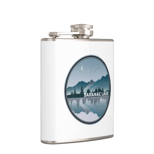 Saranac Lake New York Reflection Heupfles (Rechts)