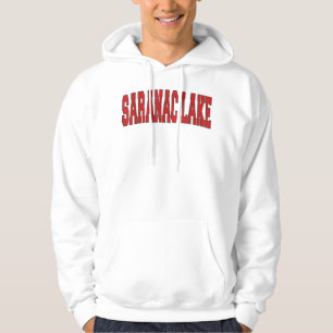 SARANAC LAKE NY NEW YORK Varsity Style U Hoodie