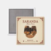 Saranda, Albania Magnet Magneet (Voorkant / Achterkant)