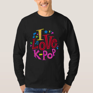 Saranghae Koreaanse Graphic Finger Hart Hand Ik Li T-shirt