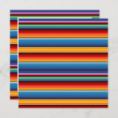 Sarape Cinco de Mayo Invitation (Devant / Derrière)