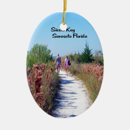 Sarasota Florida Keramisch Ornament (Voorkant)