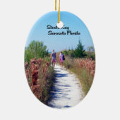 Sarasota Florida Keramisch Ornament (Achterkant)