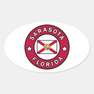 Sarasota Florida Ovale Sticker