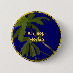 Sarasota, Florida Ronde Button 5,7 Cm
