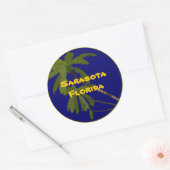 Sarasota, Florida Ronde Sticker (Envelop)
