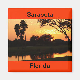 Sarasota, Florida Sunset over Lake Magnet Magneet
