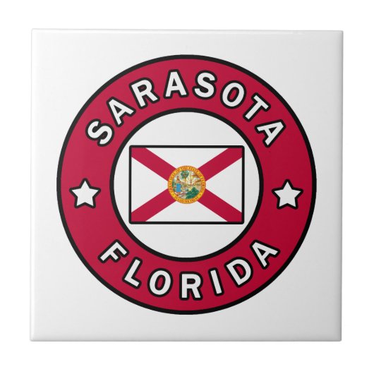 Sarasota Florida Tegeltje (Voorkant)
