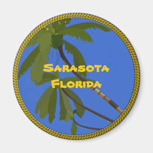 Sarasota, Florida tropische palmbomen Magneet