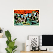 Sarasota Floride 20x30 Impression Rétro (Bureau à domicile)