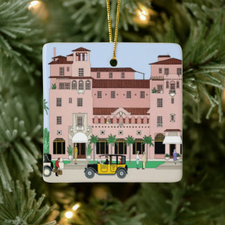 Sarasota Ringling Hotel Keramisch Ornament