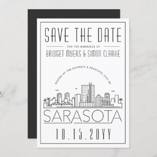 Sarasota Wedding   De gestileerde Veldlijn sparen  Kaart