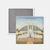 Sarasota's Municipal Auditorium Magneet (Voorkant / Achterkant)