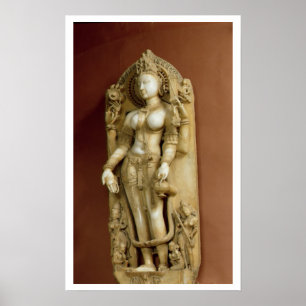 Sarasvati, de godin van het Leren, Pallu, Rajasth Poster