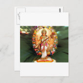 Saraswati Briefkaart (Voorkant / Achterkant)