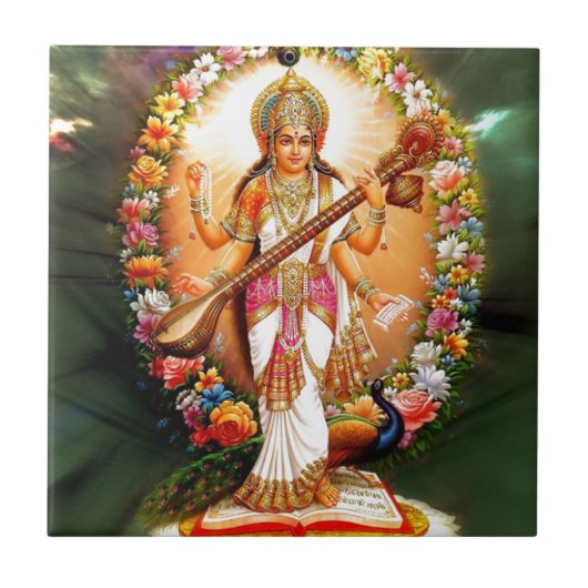 Saraswati Tegeltje (Voorkant)