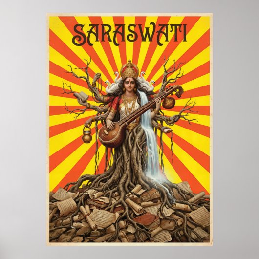 Saraswati V01 Poster (Voorkant)