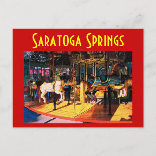 Saratoga Carousel Briefkaart - Gepersonaliseerd