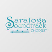 Saratoga Soundtrack Window Cling Raamsticker (Vel)