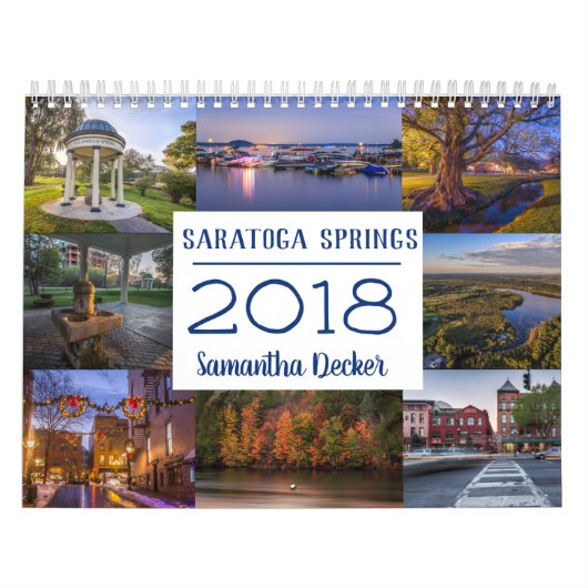 Saratoga Springs 2018-agenda Kalender (Hoes)
