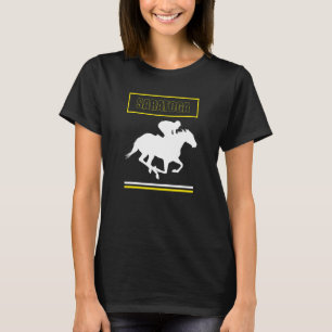 Saratoga Springs New York Horse Racing Jockey T-shirt