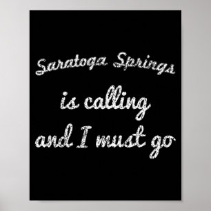Saratoga Springs Ny New York Grappige Stedentrip T Poster