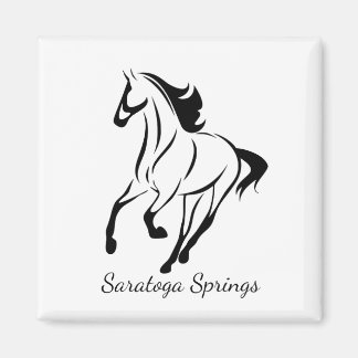 Saratoga Springs Racing Horse Magneet