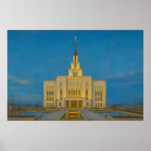 Saratoga Springs Utah Temple Painting™ LDS-Poster Poster
