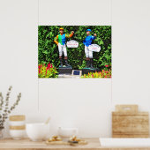 Saratoga's Iconic Traver's Stakes Lawn Jockeys Poster (Keuken)