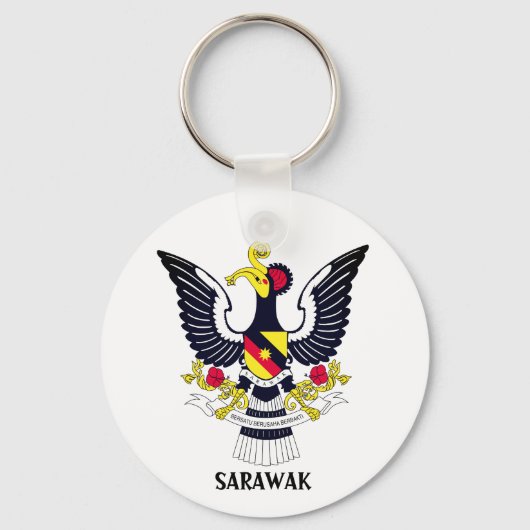 Sarawak Wapenmunt - MALAYSIA Sleutelhanger (Voorkant)